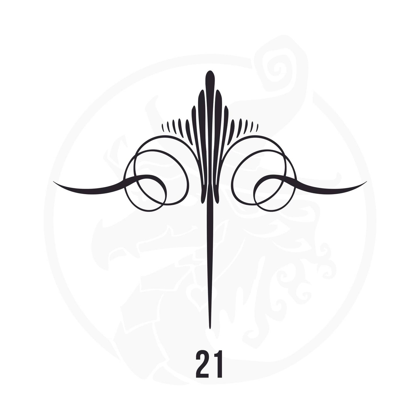 Pinstripe Vinyl Decal Series 118 Style 21, premium high-quality die-cut vinyl decal design #1 for cars, trucks, motorcycles, laptops, and more, sticker