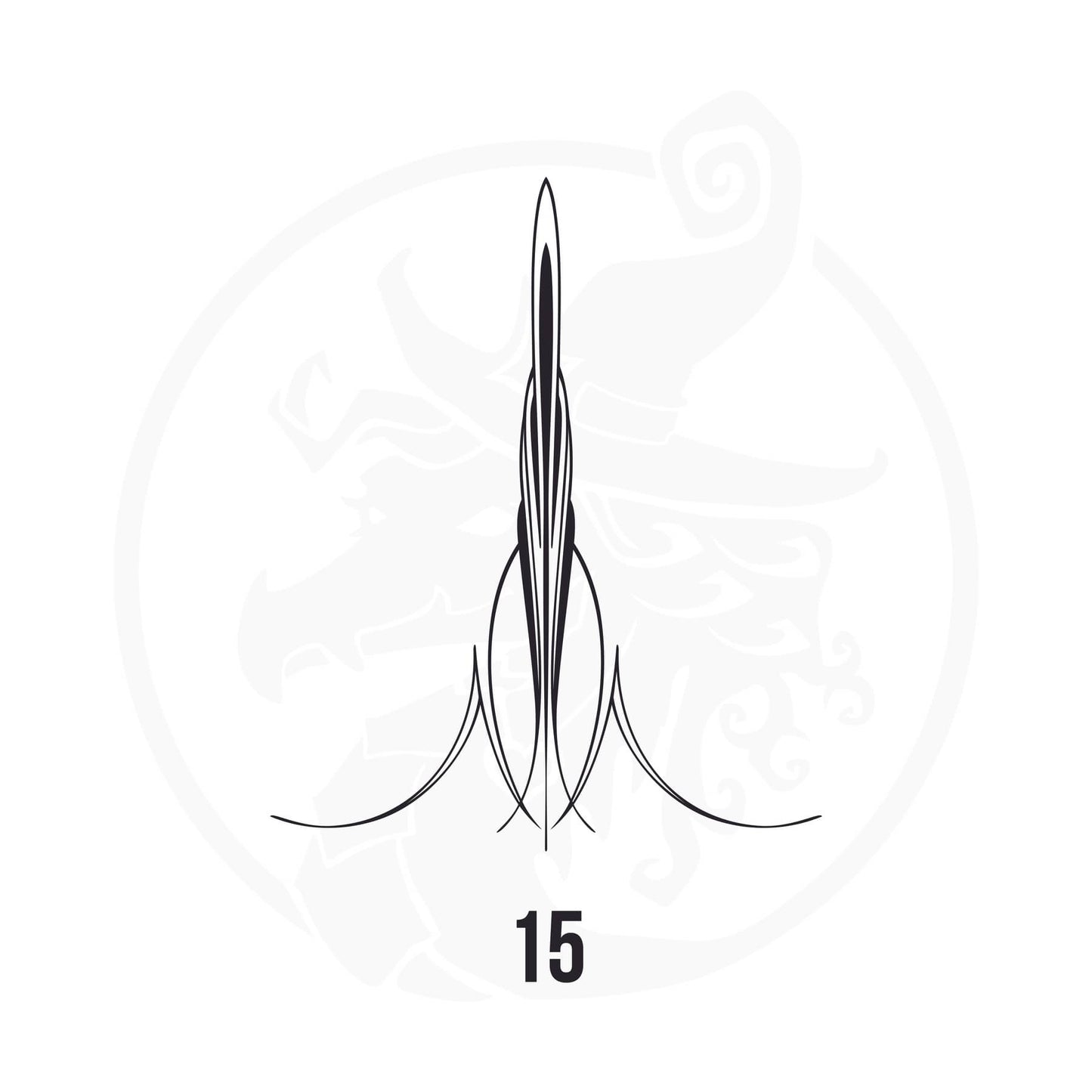 Pinstripe Vinyl Decal Series 123 Style 15, premium high-quality die-cut vinyl decal design #1 for cars, trucks, motorcycles, laptops, and more, sticker