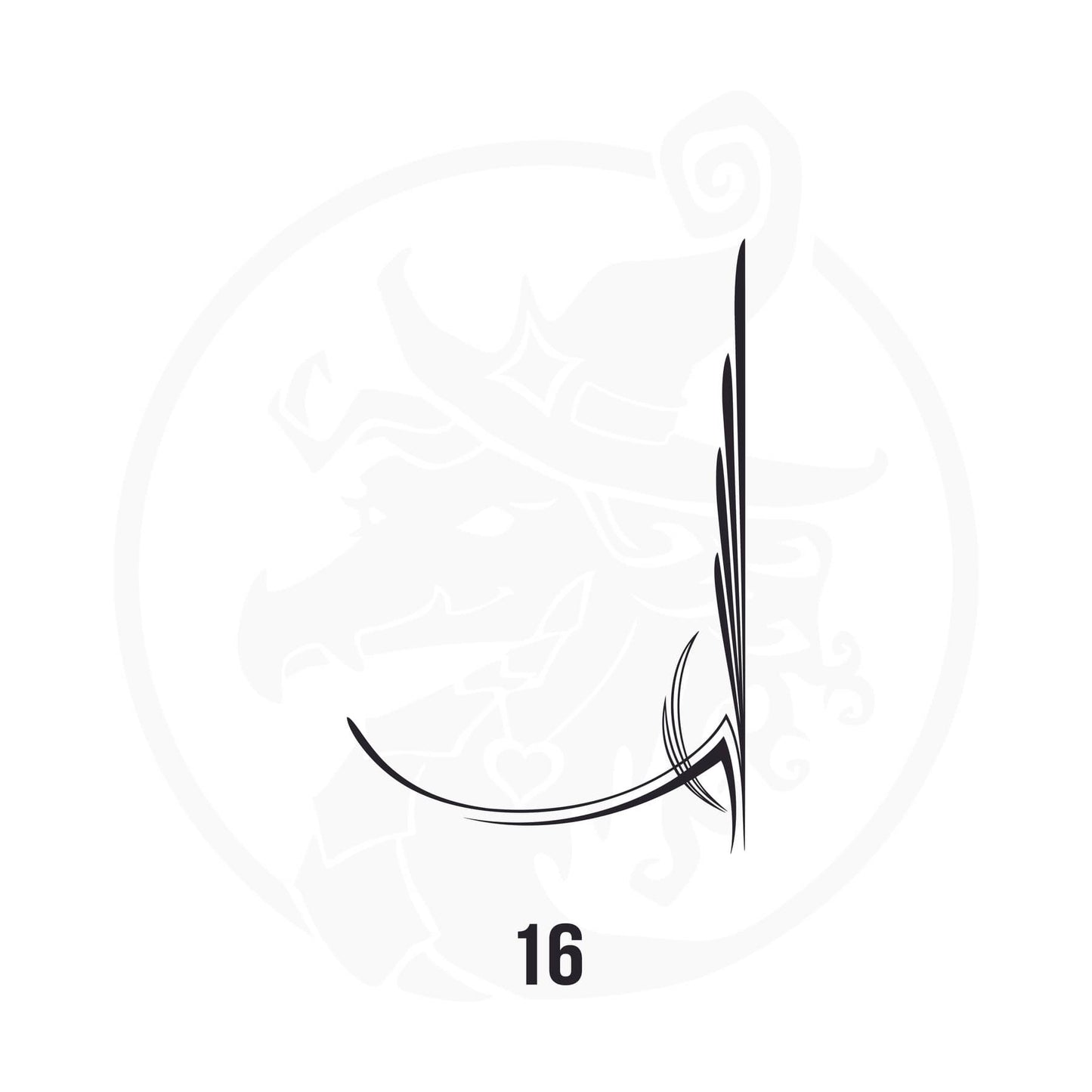 Pinstripe Vinyl Decal Series 123 Style 16, premium high-quality die-cut vinyl decal design #1 for cars, trucks, motorcycles, laptops, and more, sticker