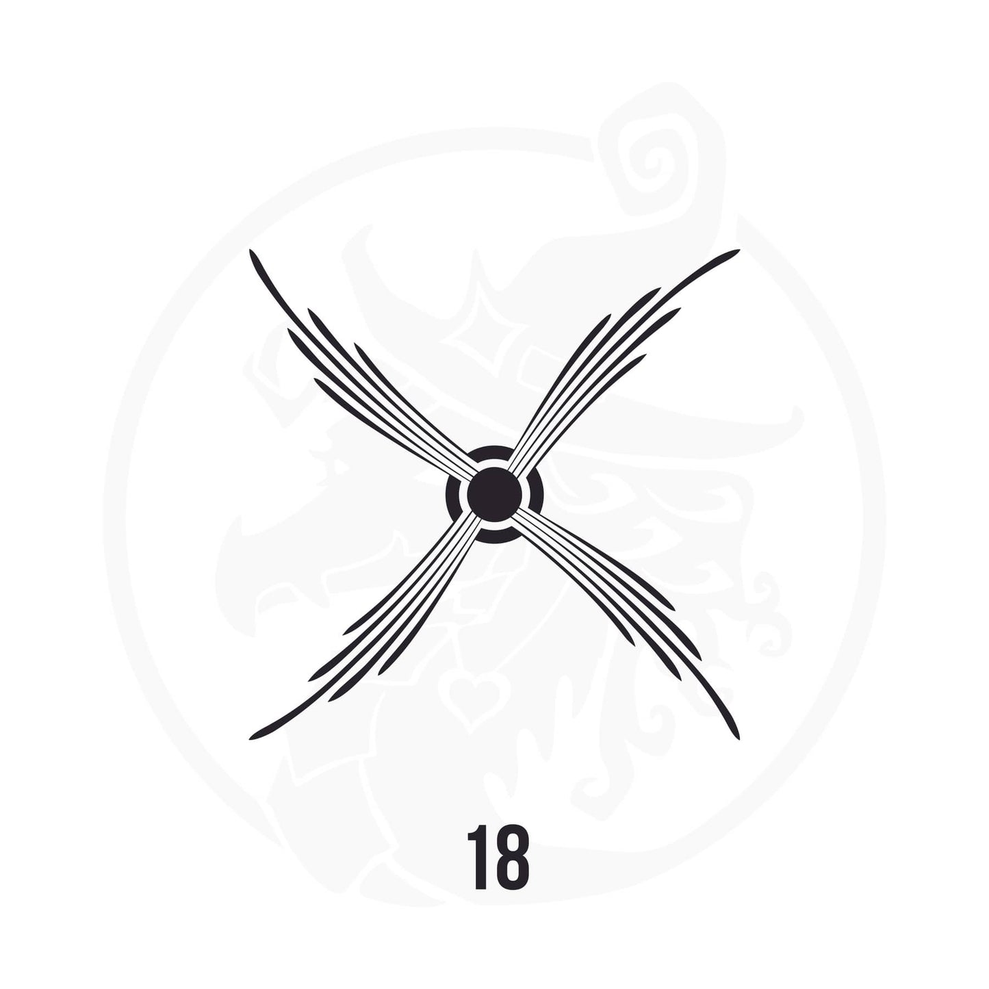 Pinstripe Vinyl Decal Series 123 Style 18, premium high-quality die-cut vinyl decal design #1 for cars, trucks, motorcycles, laptops, and more, sticker