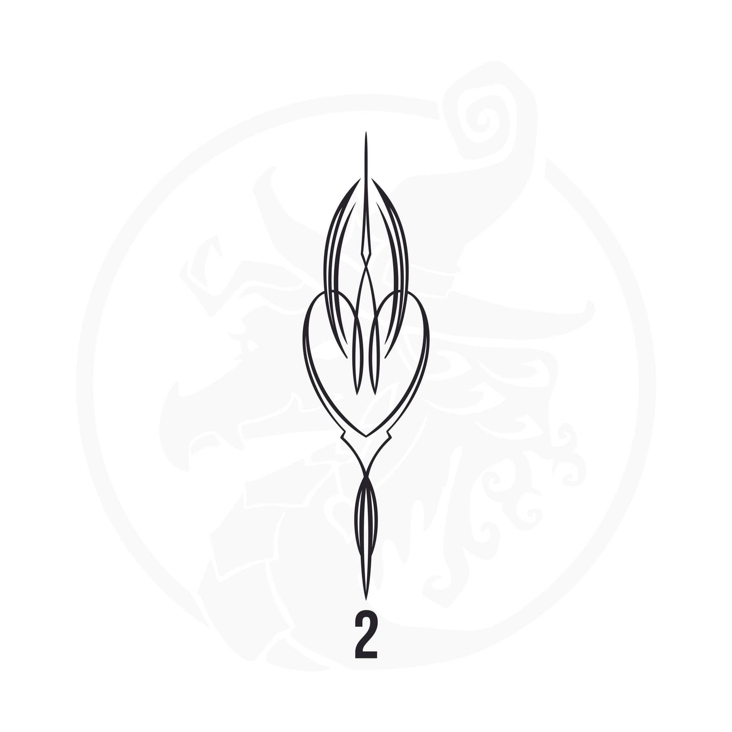 Pinstripe Vinyl Decal Series 125 Style 02, premium high-quality die-cut vinyl decal design #1 for cars, trucks, motorcycles, laptops, and more, sticker