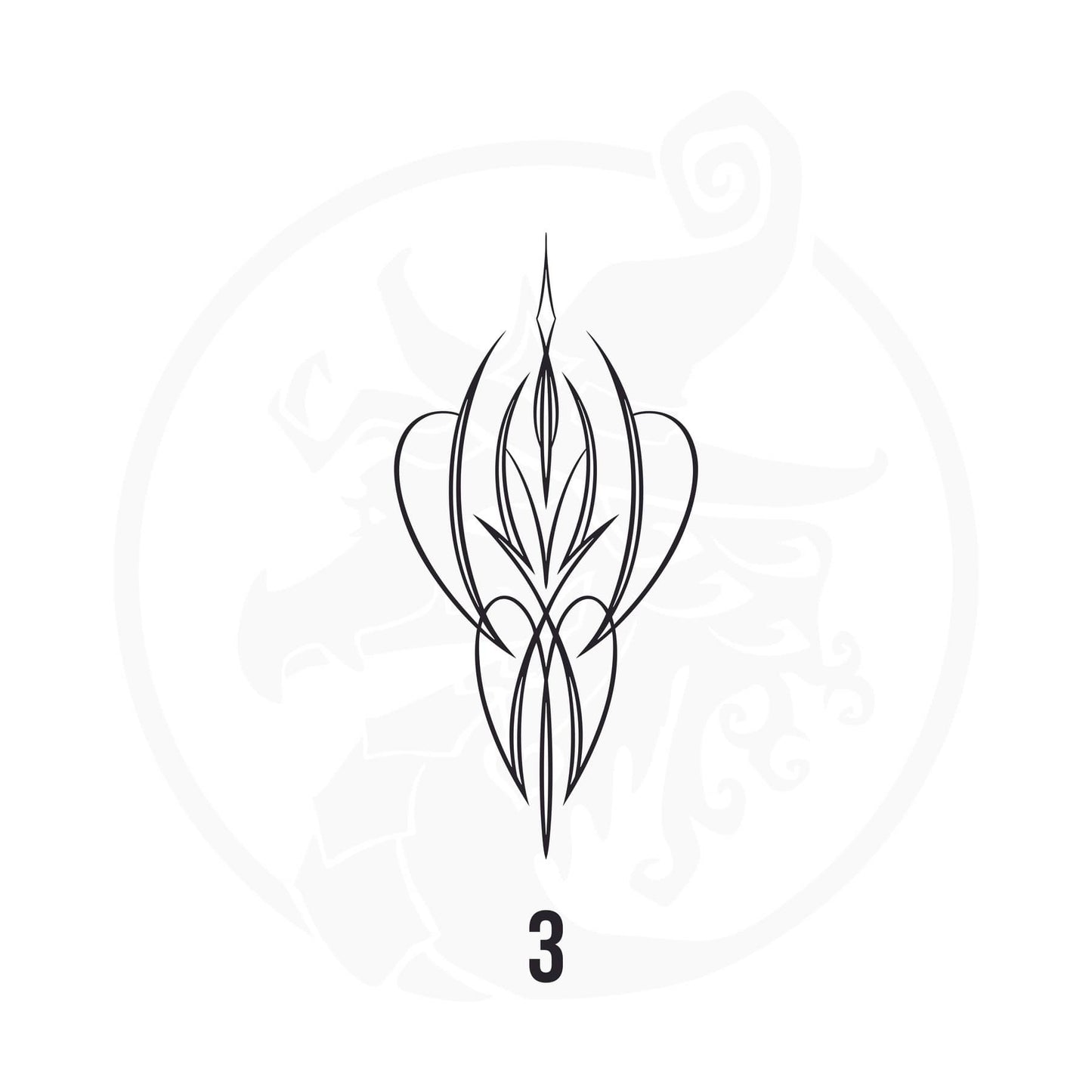Pinstripe Vinyl Decal Series 125 Style 03, premium high-quality die-cut vinyl decal design #1 for cars, trucks, motorcycles, laptops, and more, sticker