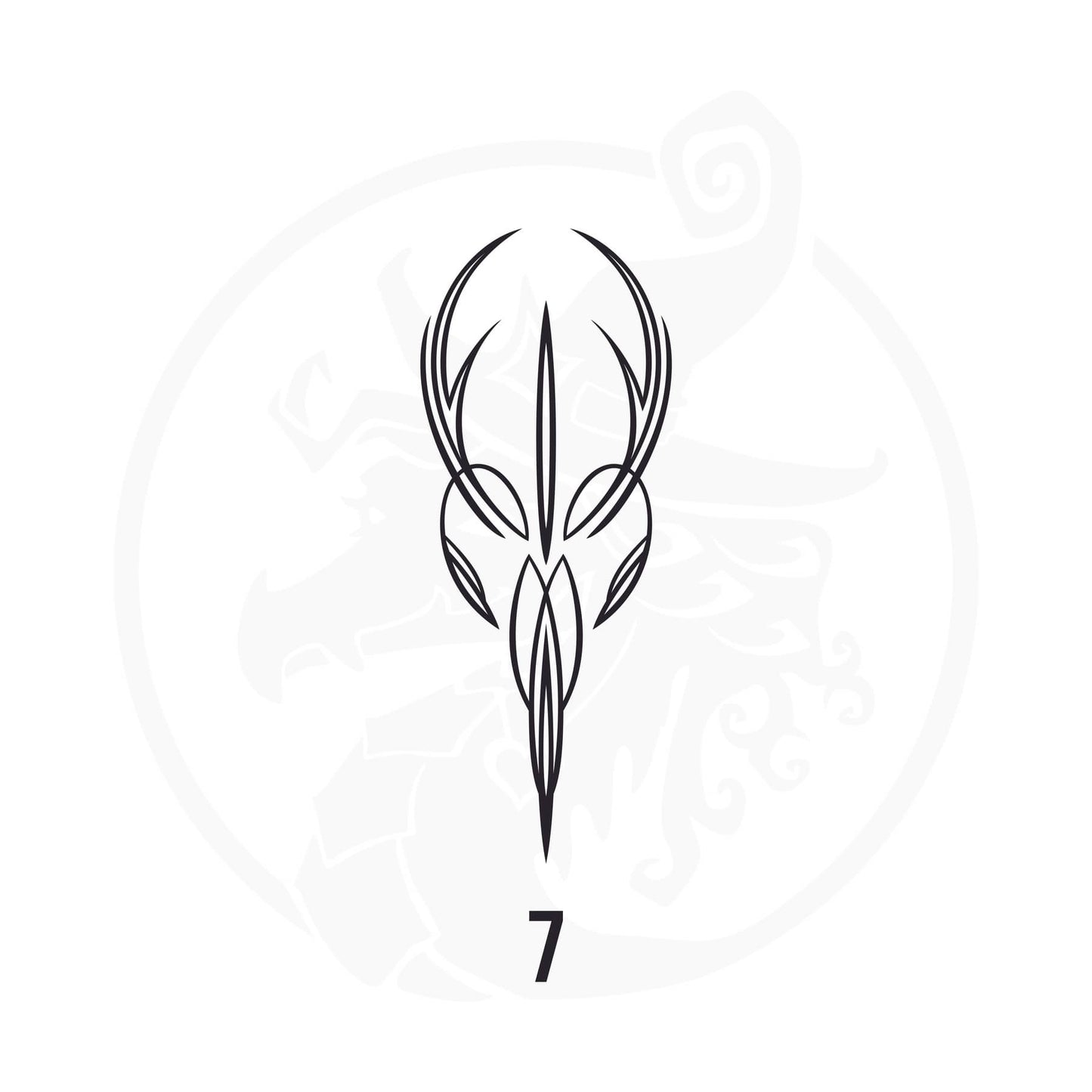 Pinstripe Vinyl Decal Series 125 Style 07, premium high-quality die-cut vinyl decal design #1 for cars, trucks, motorcycles, laptops, and more, sticker