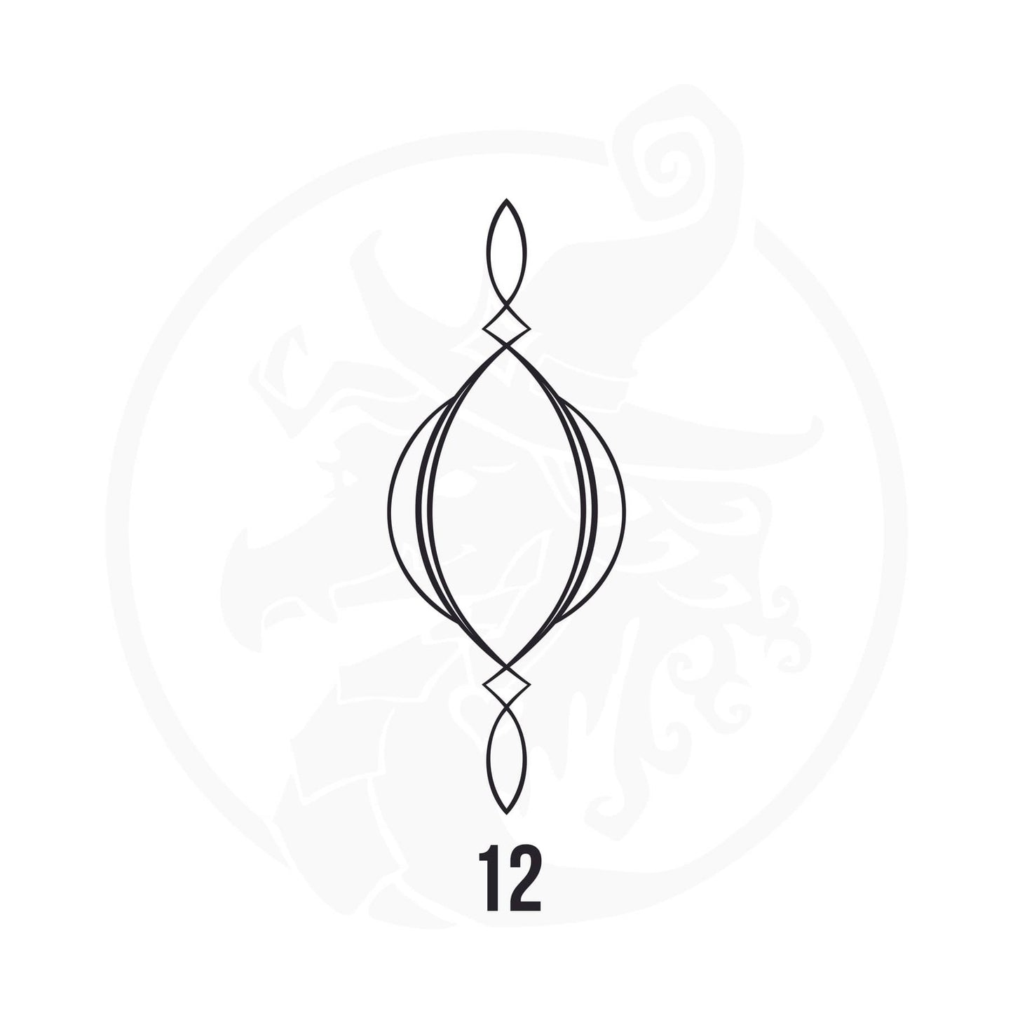 Pinstripe Vinyl Decal Series 125 Style 12, premium high-quality die-cut vinyl decal design #1 for cars, trucks, motorcycles, laptops, and more, sticker