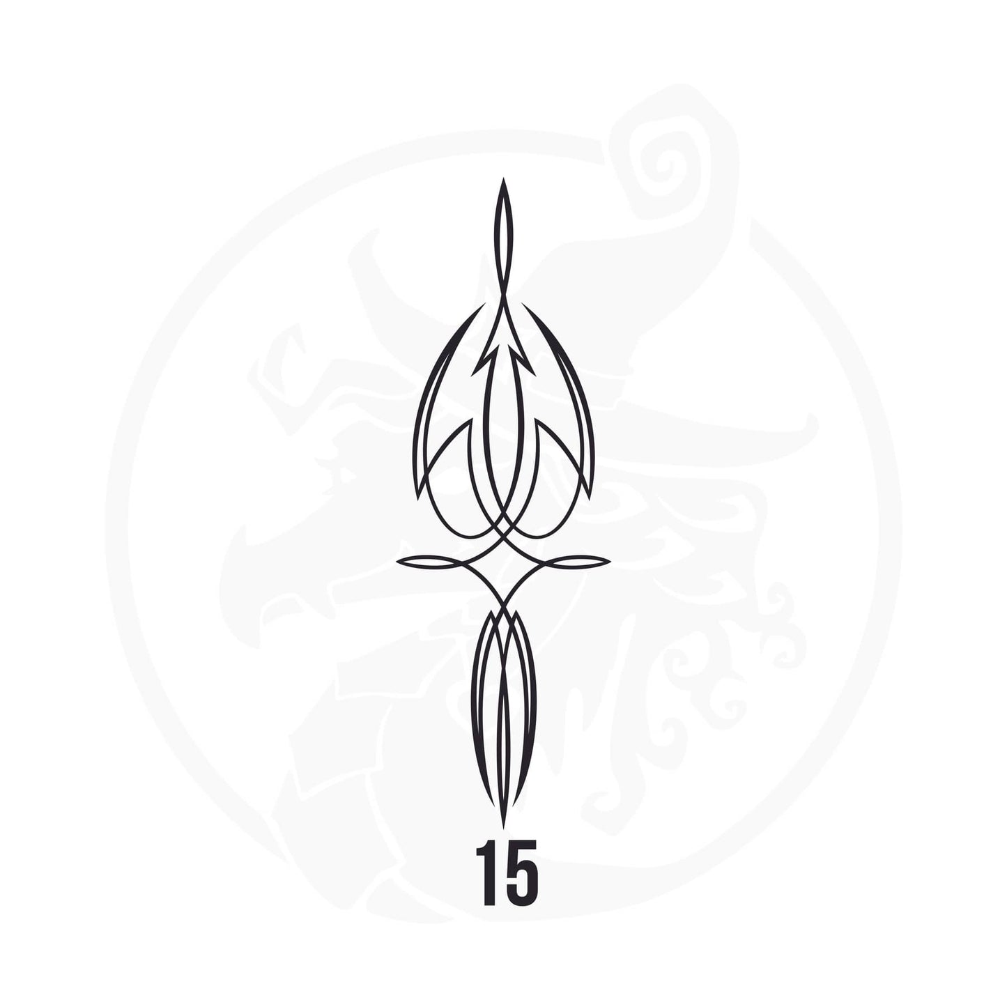 Pinstripe Vinyl Decal Series 125 Style 15, premium high-quality die-cut vinyl decal design #1 for cars, trucks, motorcycles, laptops, and more, sticker