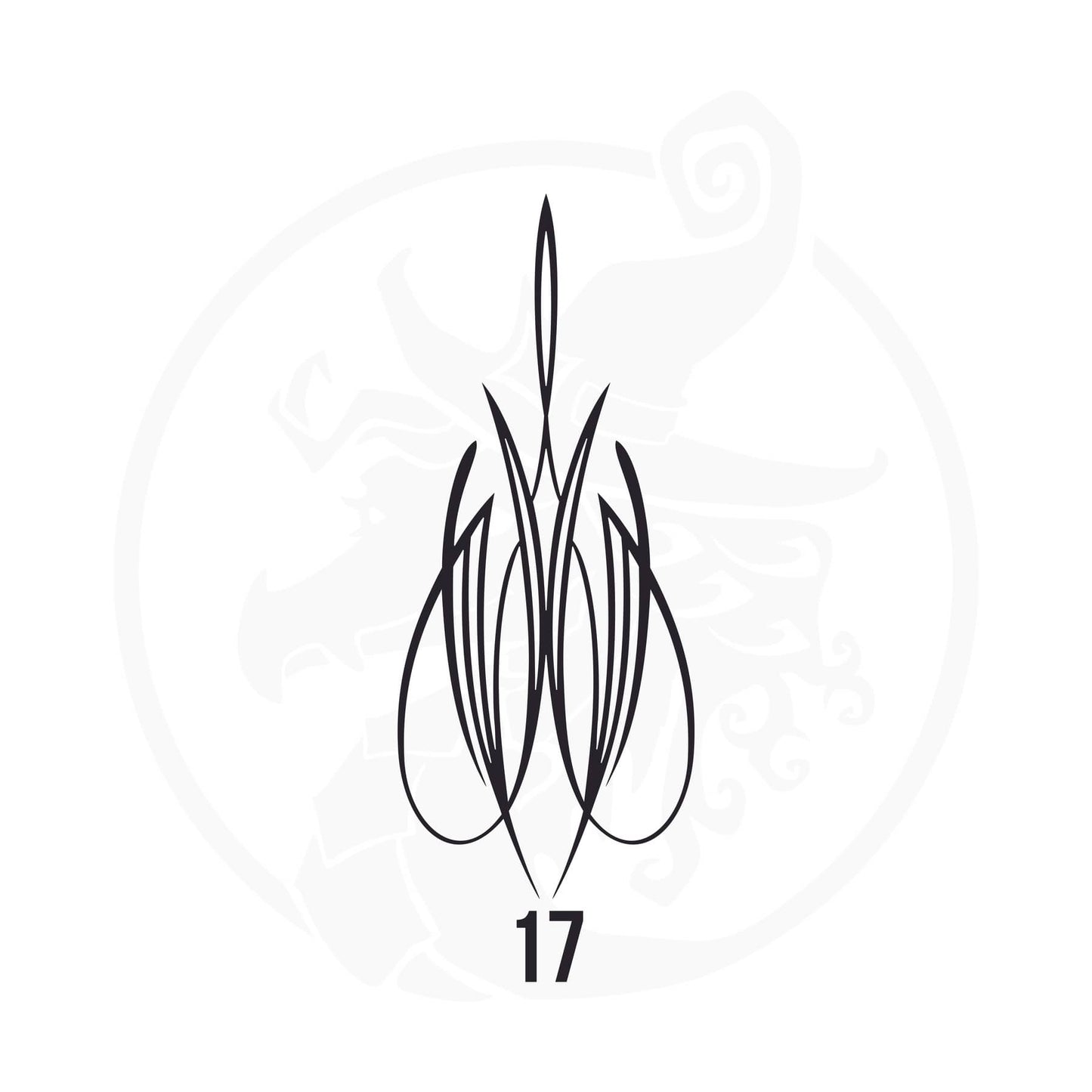 Pinstripe Vinyl Decal Series 125 Style 17, premium high-quality die-cut vinyl decal design #1 for cars, trucks, motorcycles, laptops, and more, sticker