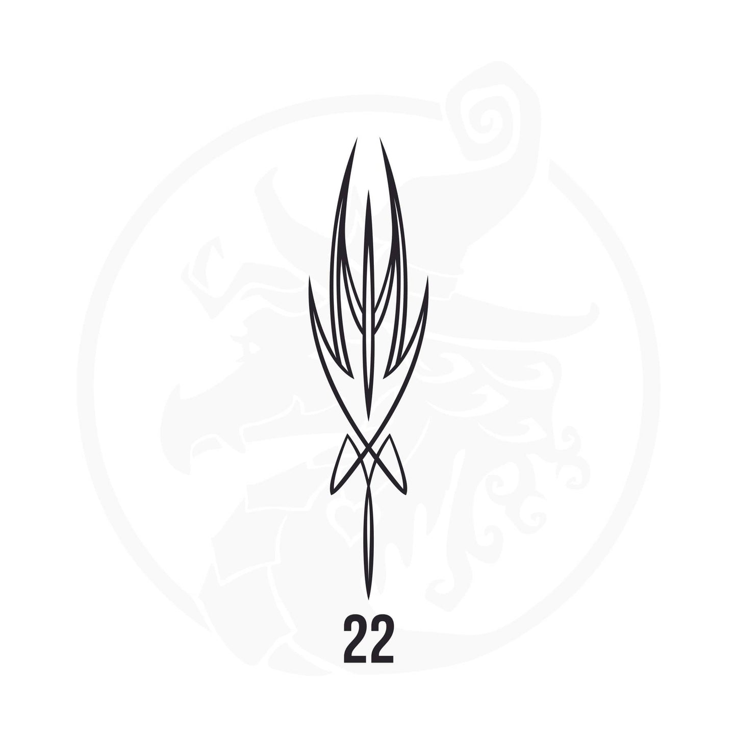 Pinstripe Vinyl Decal Series 125 Style 22, premium high-quality die-cut vinyl decal design #1 for cars, trucks, motorcycles, laptops, and more, sticker