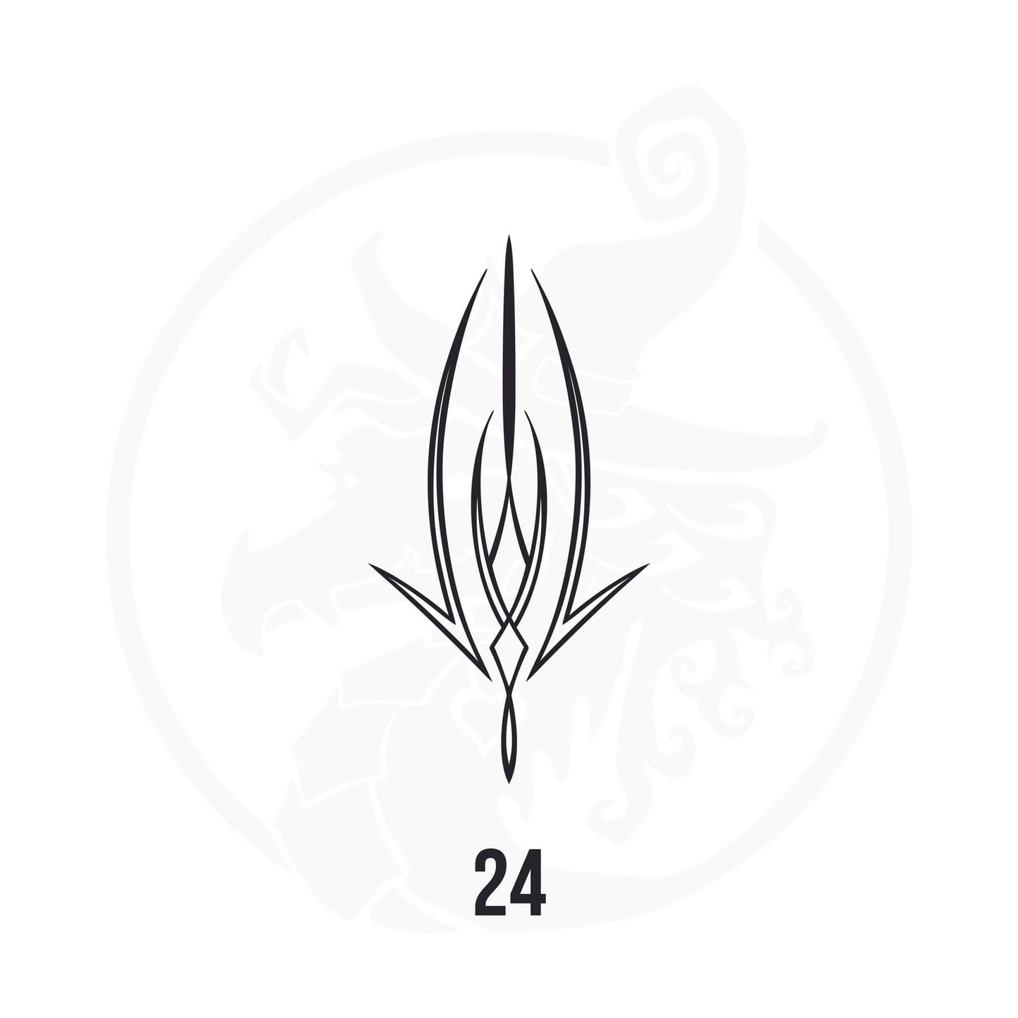 Pinstripe Vinyl Decal Series 125 Style 24, premium high-quality die-cut vinyl decal design #1 for cars, trucks, motorcycles, laptops, and more, sticker