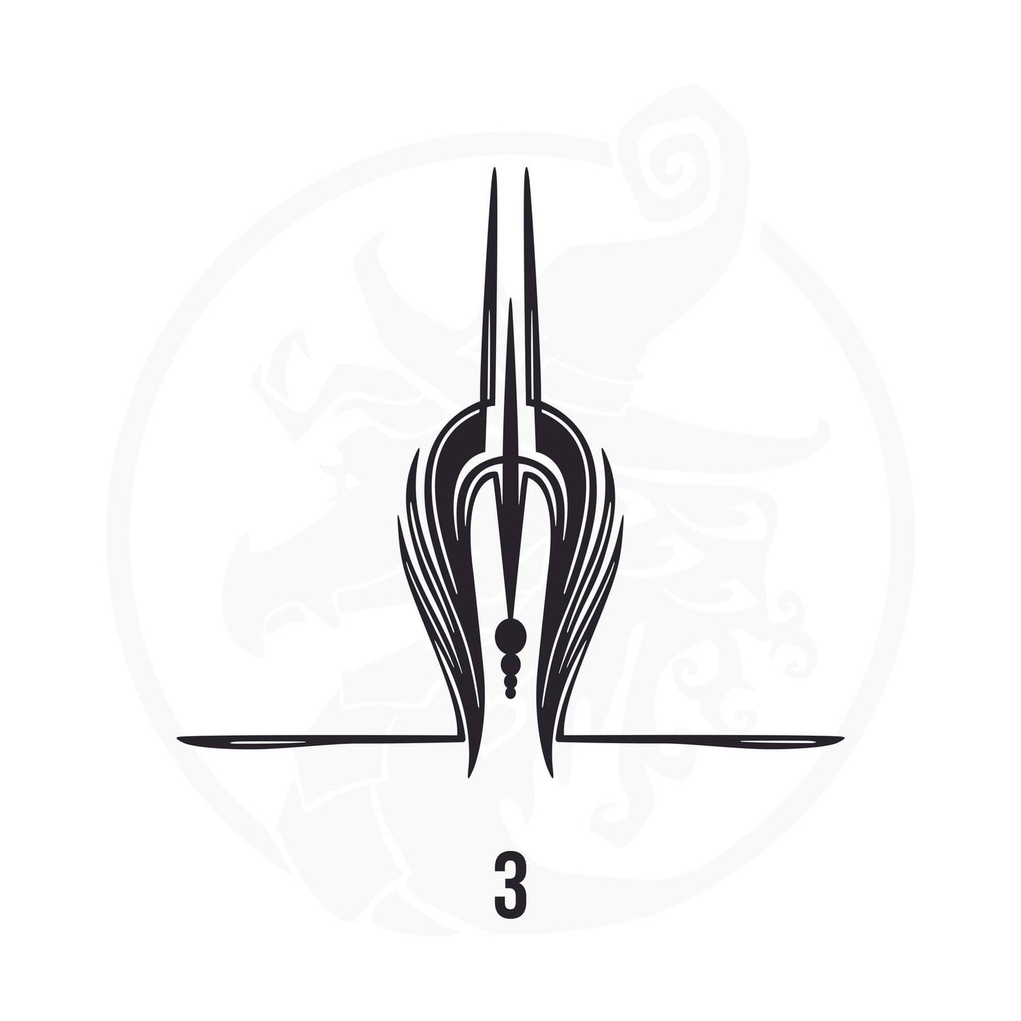 Pinstripe Vinyl Decal Series 126 Style 03, premium high-quality die-cut vinyl decal design #1 for cars, trucks, motorcycles, laptops, and more, sticker