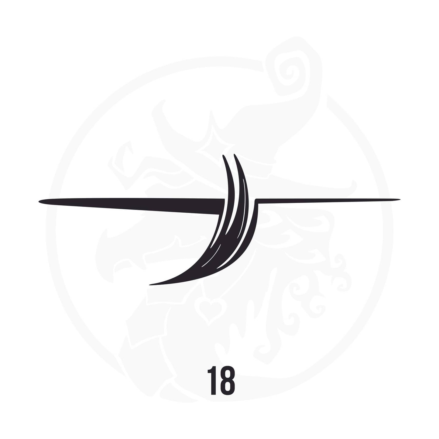 Swoosh & Swish Pinstripe Vinyl Decal – Style 18