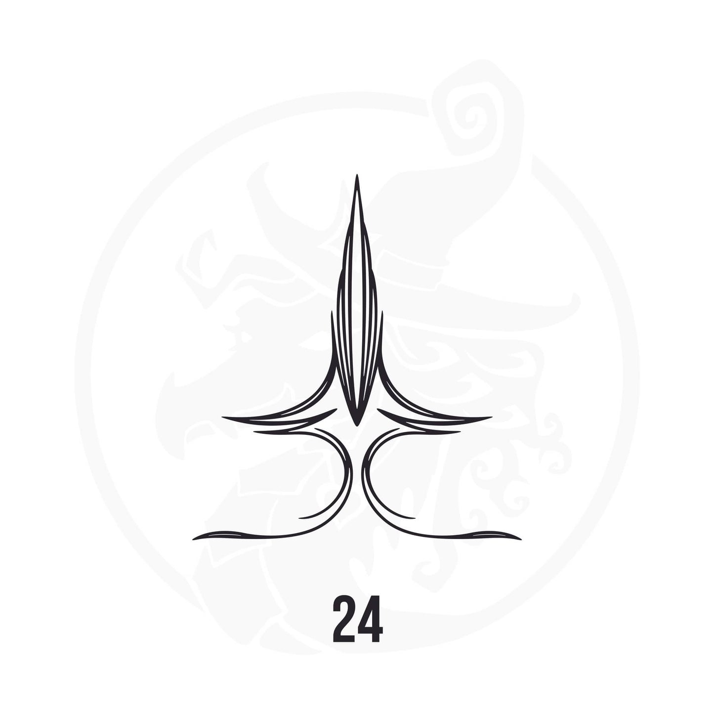 Pinstripe Vinyl Decal Series 126 Style 24, premium high-quality die-cut vinyl decal design #1 for cars, trucks, motorcycles, laptops, and more, sticker