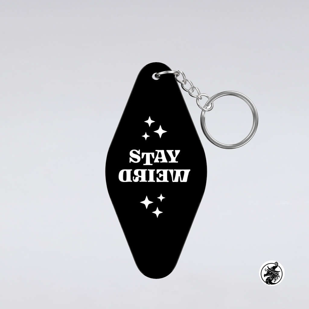 Holographic Motel Style Keychain - Customize It!