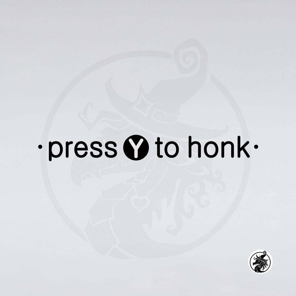 Untitled Goose Game press Y to honk text