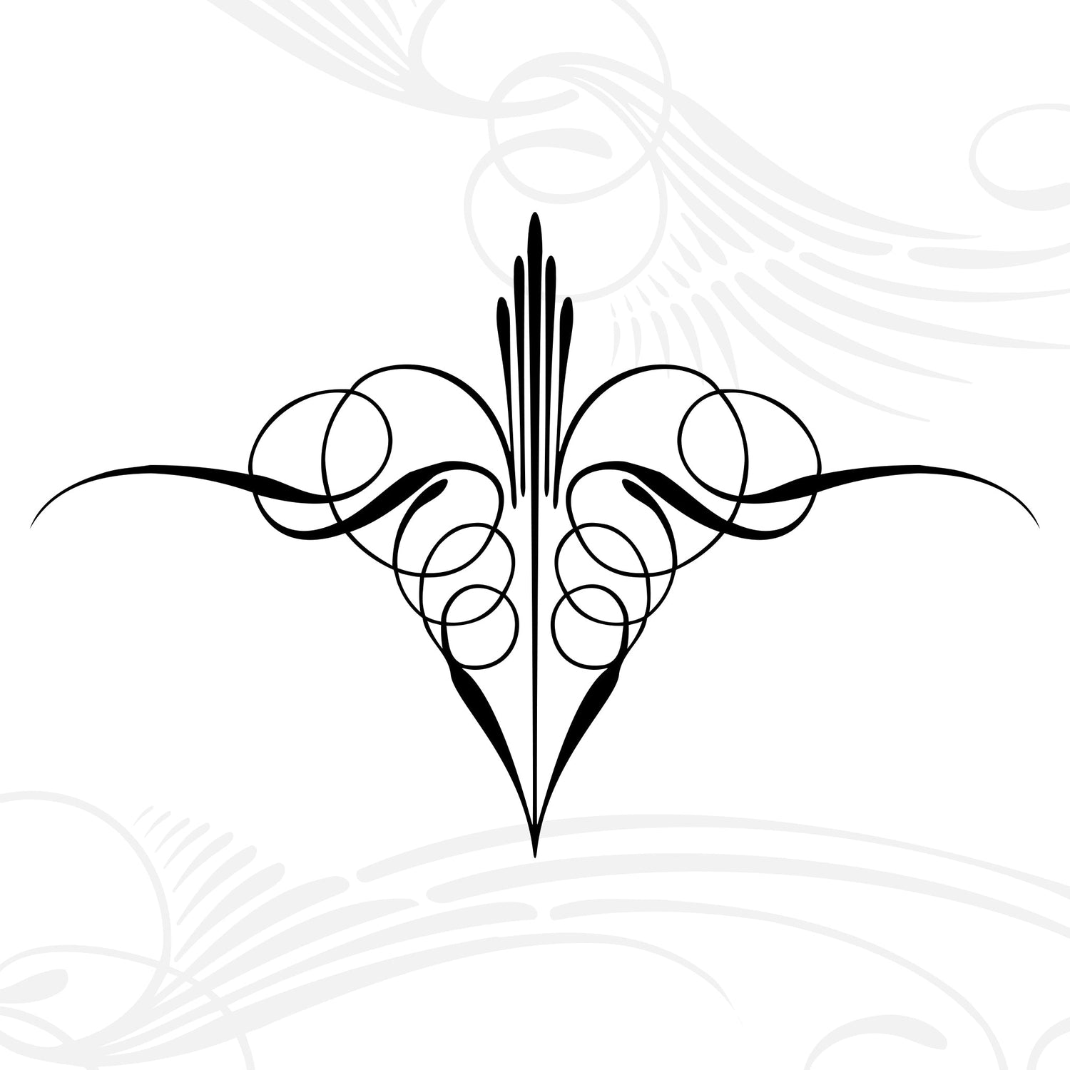 clean symmetrical linework with balanced geometry