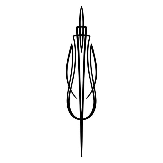 Vehicle pinstripe vinyl sticker, Behounek S1 style 04.