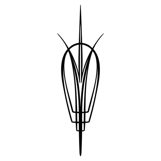 Behounek S1 pinstripe sticker decal, style 08, thin accent line.