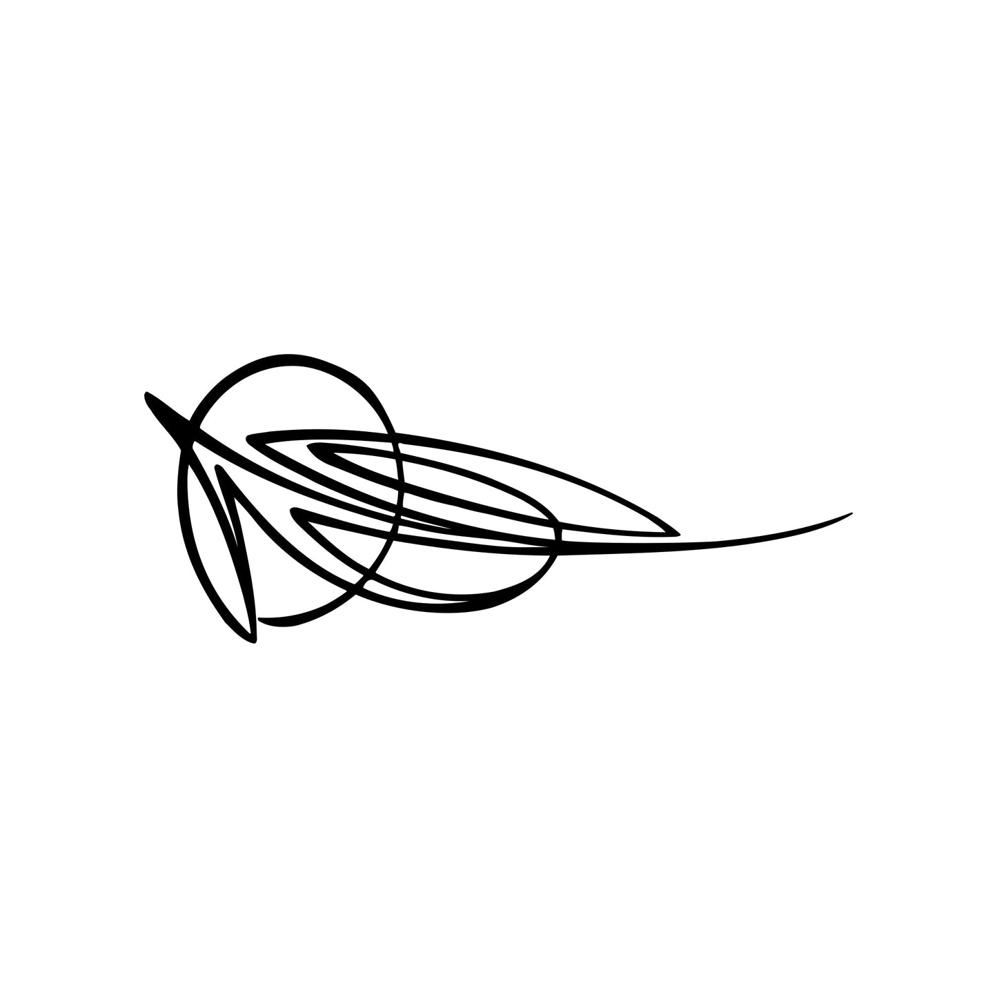 Behounek S2 pinstripe sticker decal, style 08, thin accent line.