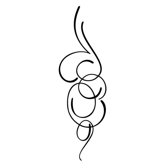 Automotive Connors pinstripe sticker decal, style 17.