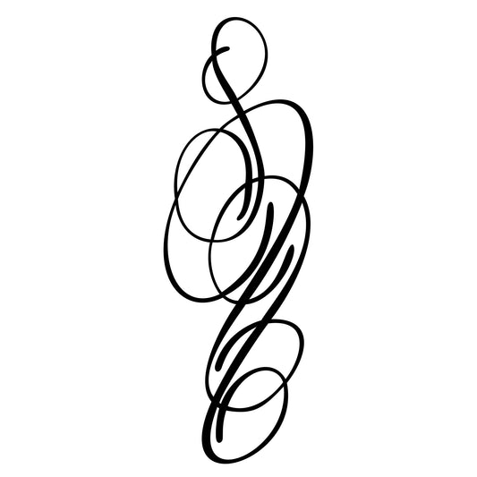 Vehicle pinstripe vinyl sticker, Connors style 19.