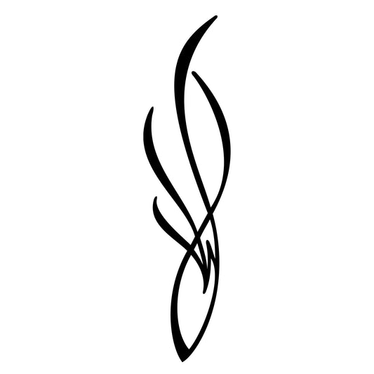 Connors pinstripe sticker decal, style 23, thin accent line.