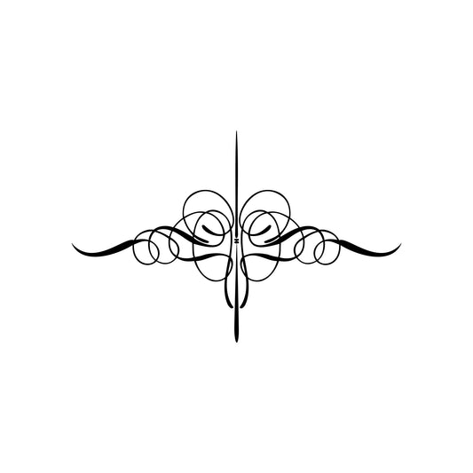 Automotive Kafka S3 pinstripe sticker decal, style 05.