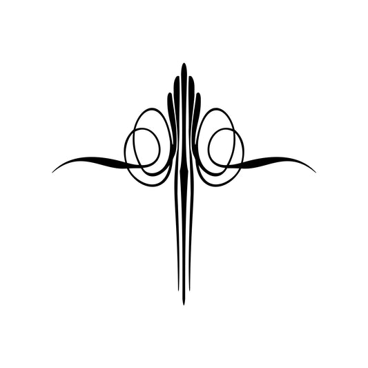 Automotive Kafka S3 pinstripe sticker decal, style 15.