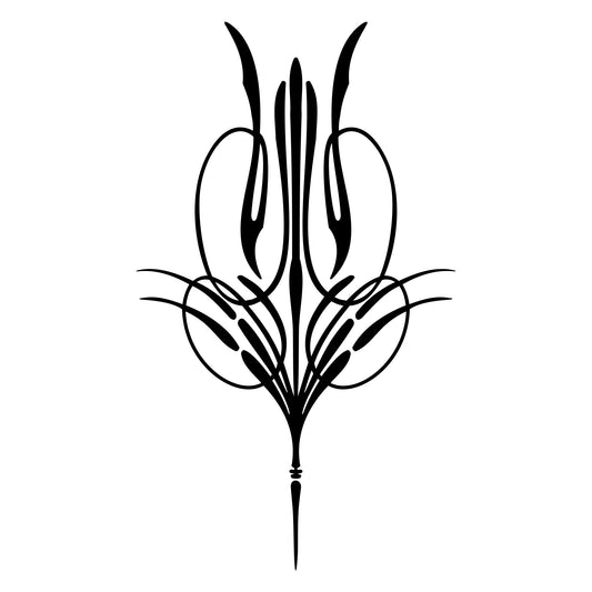 Kafka S3 pinstripe sticker decal, style 24, thin accent line.