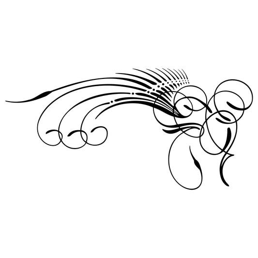 Automotive Kafka S6 pinstripe sticker decal, style 07.