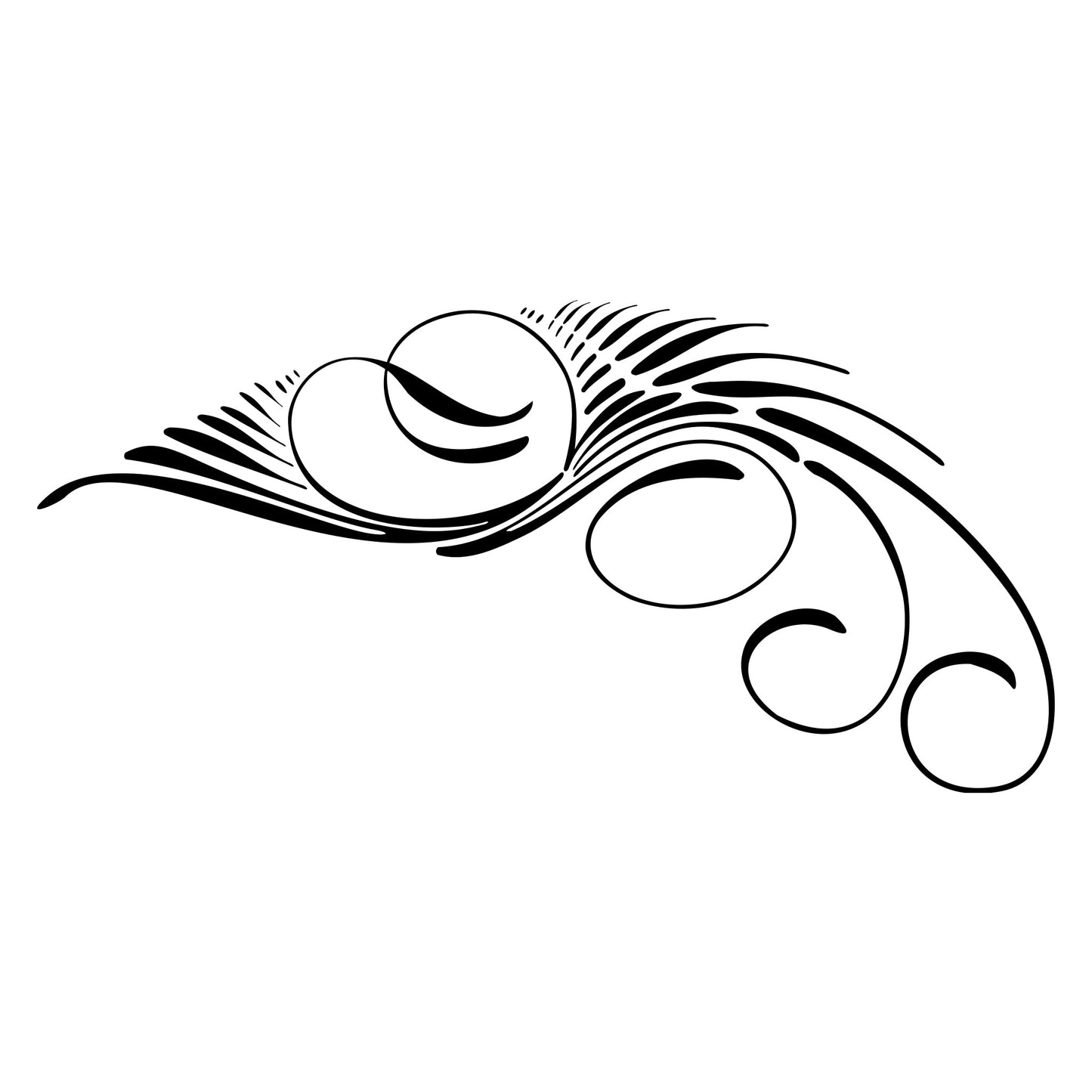 Vehicle pinstripe vinyl sticker, Kafka S6 style 09.