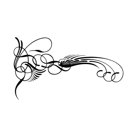 Automotive Kafka S6 pinstripe sticker decal, style 17.