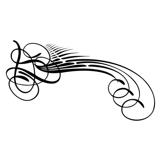 Kafka S6 pinstripe sticker decal, style 18, thin accent line.