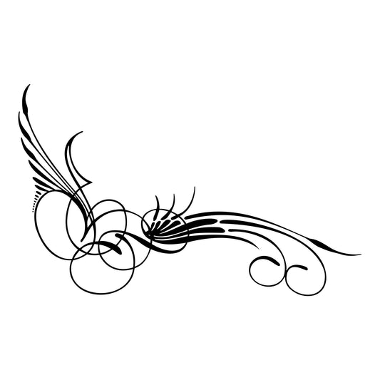 Vehicle pinstripe vinyl sticker, Kafka S6 style 19.