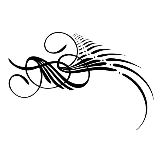 Vehicle pinstripe vinyl sticker, Kafka S6 style 24.