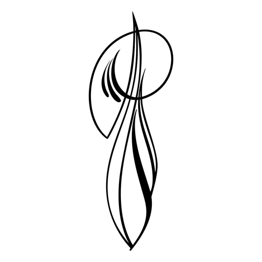 Gorgeous Drag0n Lindenberger pinstripe decal, style 03 for car body lines.