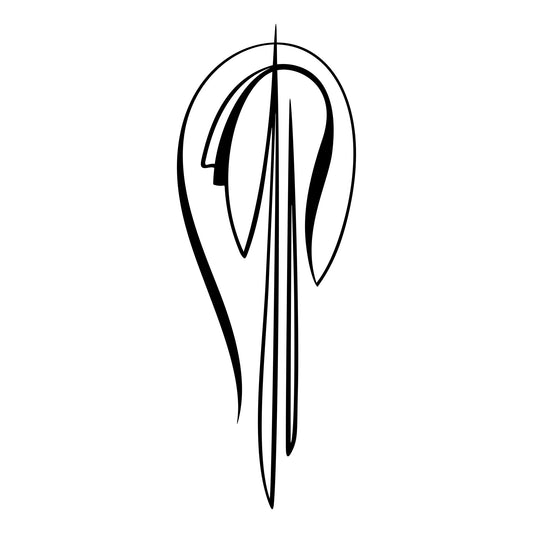 Gorgeous Drag0n Lindenberger pinstripe decal, style 08 for car body lines.