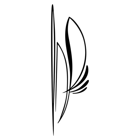 Lindenberger pinstripe vinyl decal, style 16, thin line design.