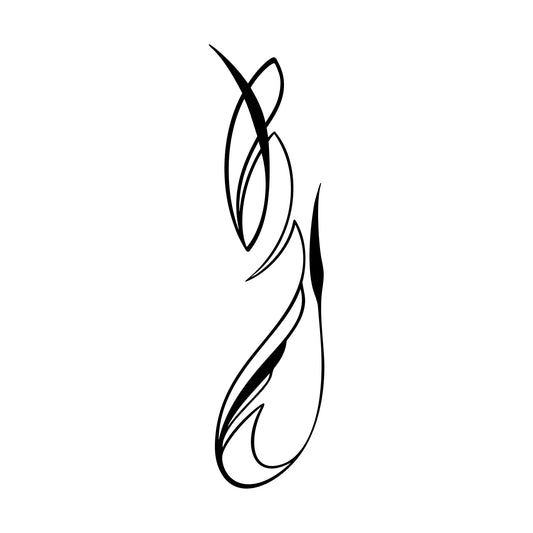 Gorgeous Drag0n Lindenberger pinstripe decal, style 23 for car body lines.