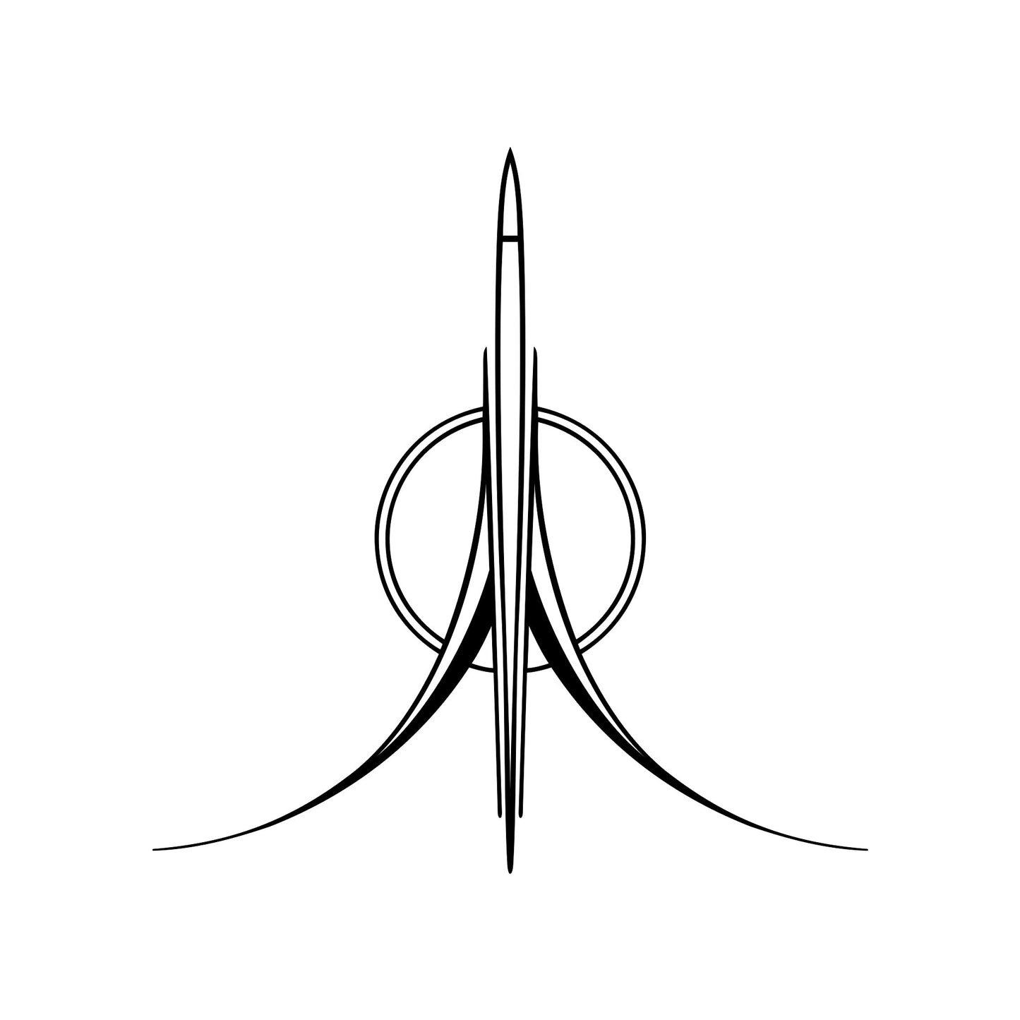 Mowry pinstripe vinyl decal sticker, style 01.