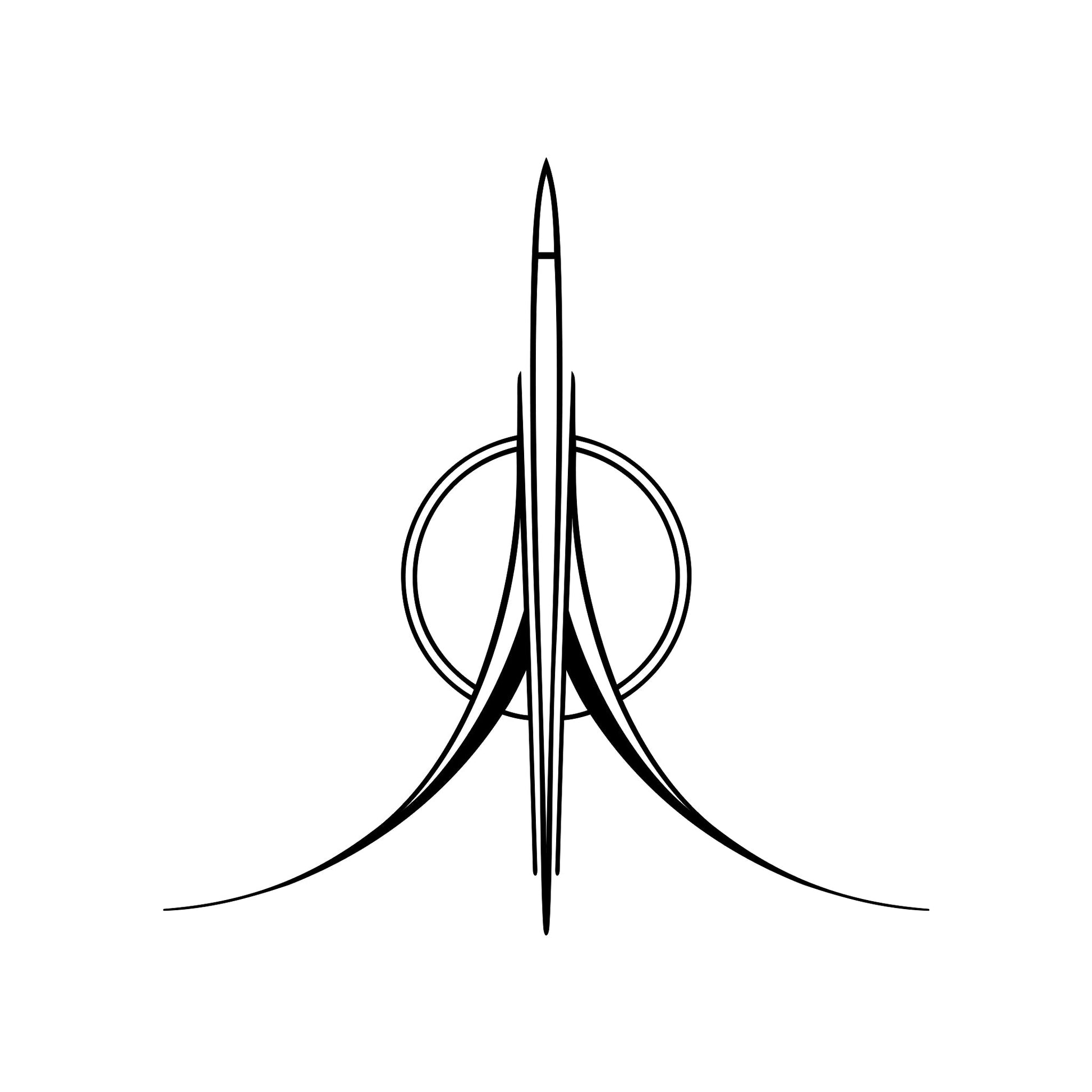 Mowry pinstripe vinyl decal sticker, style 01.