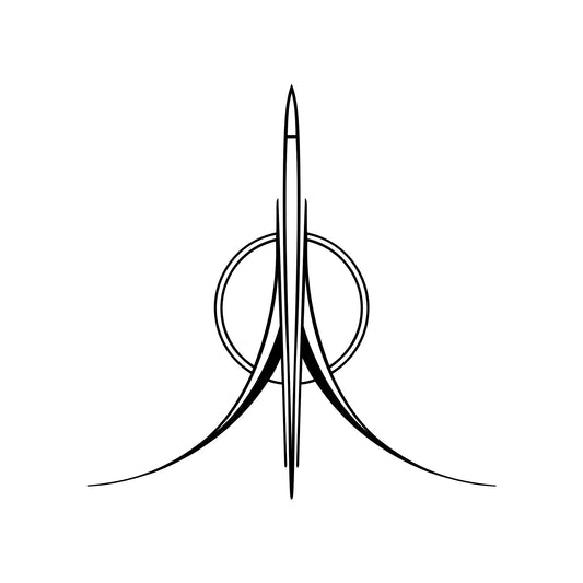 Mowry pinstripe vinyl decal sticker, style 01.