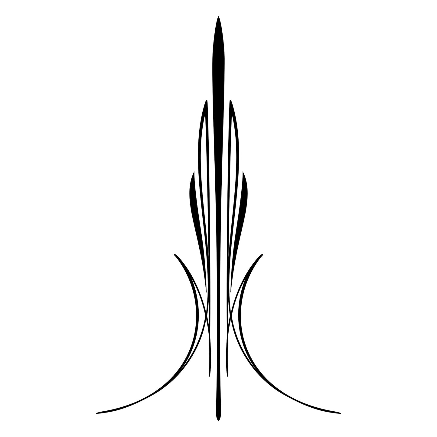 Automotive Mowry pinstripe sticker decal, style 12.