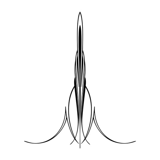 Mowry decal sticker, style 15, body-line stripe.