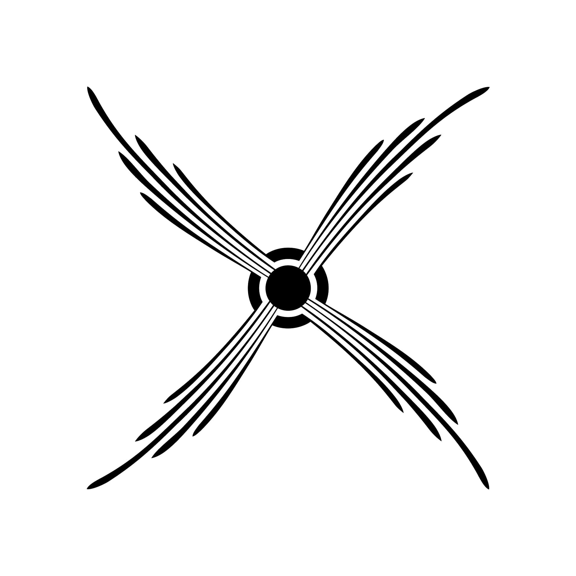 Mowry pinstripe sticker decal, style 18, thin accent line.