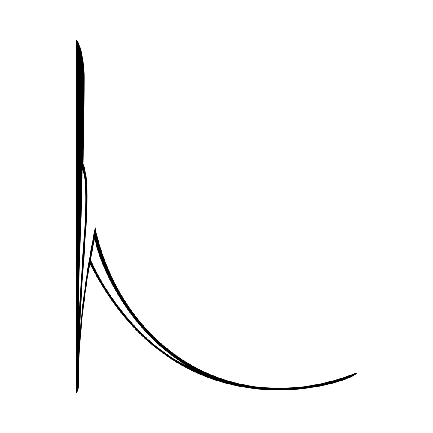 Vehicle pinstripe vinyl sticker, Mowry style 24.