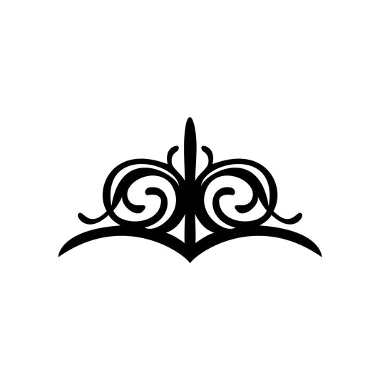 Souza pinstripe sticker decal, style 13, thin accent line.