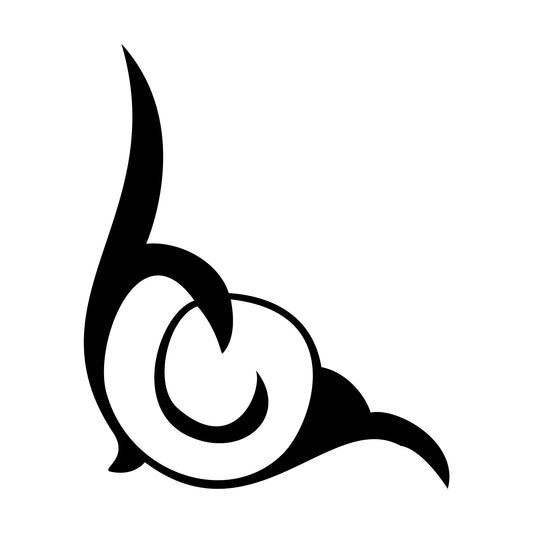 Souza pinstripe sticker decal, style 18, thin accent line.