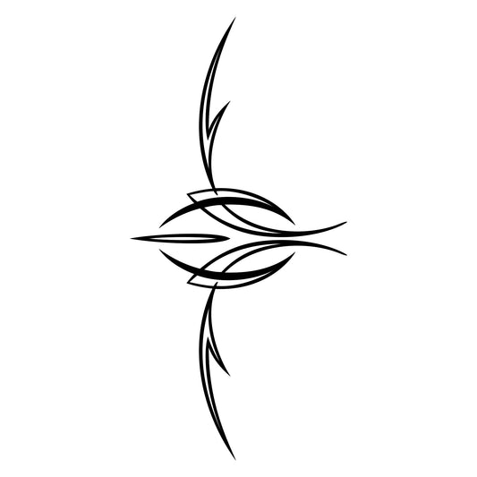 Tramp decal sticker, style 10, body-line stripe.