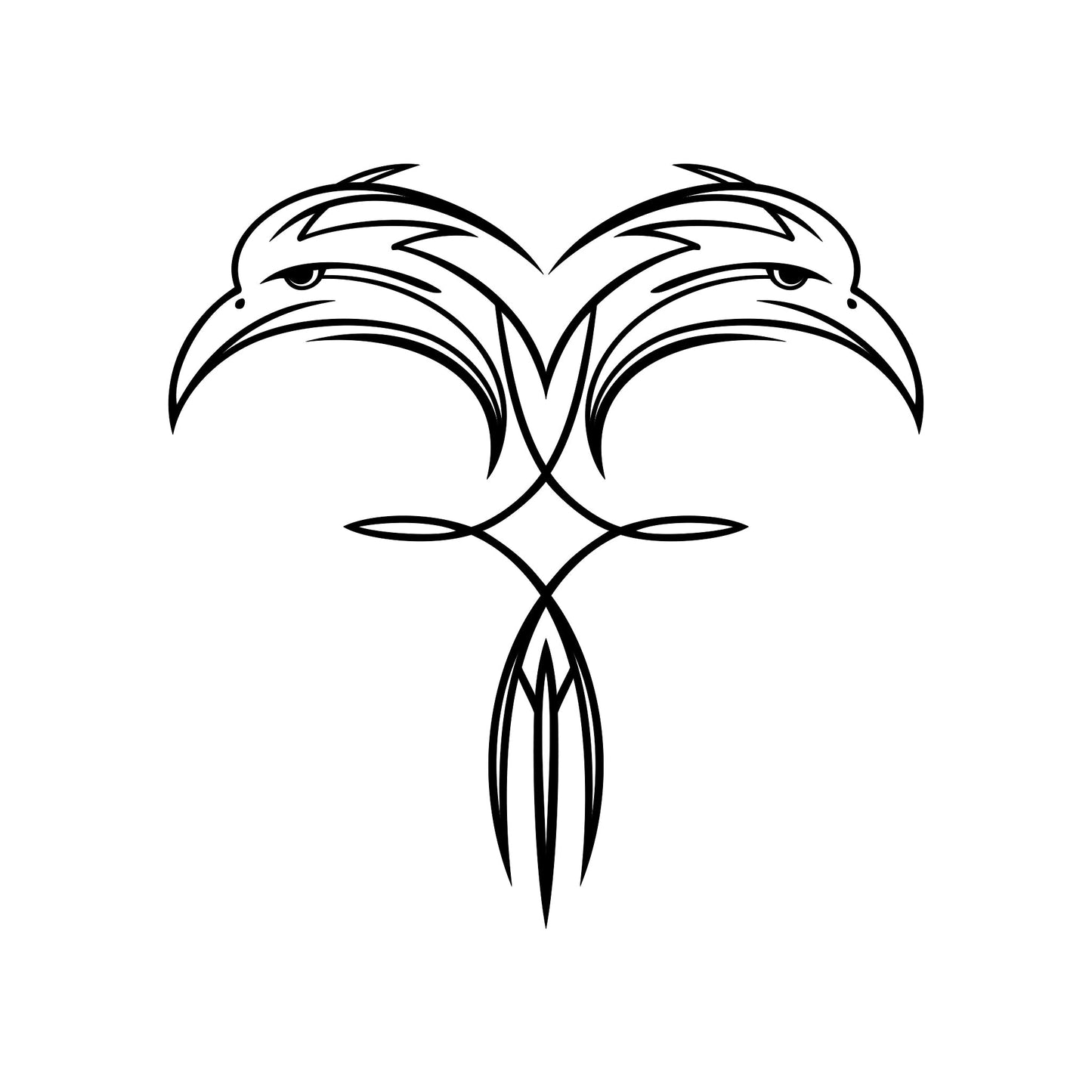 Vehicle pinstripe vinyl sticker, Tramp style 14.