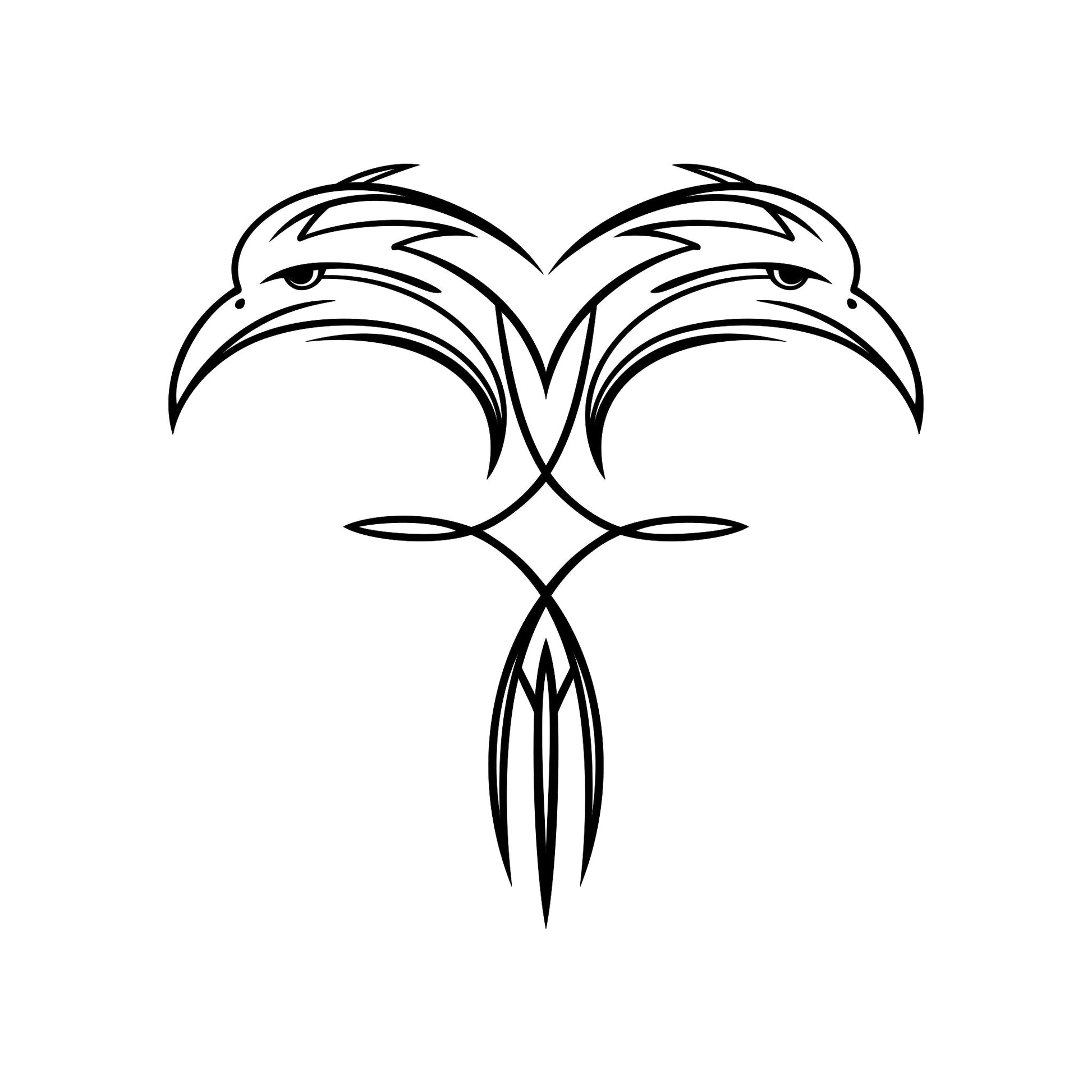 Vehicle pinstripe vinyl sticker, Tramp style 14.