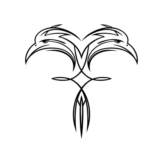 Vehicle pinstripe vinyl sticker, Tramp style 14.